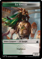 Elf Knight // Goblin (0009) Double-Sided Token [Ravnica Remastered Tokens] | Pegasus Games WI