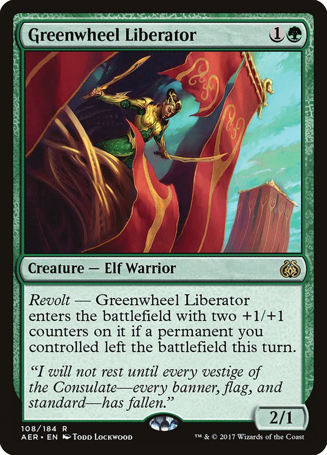 Greenwheel Liberator [Aether Revolt] | Pegasus Games WI