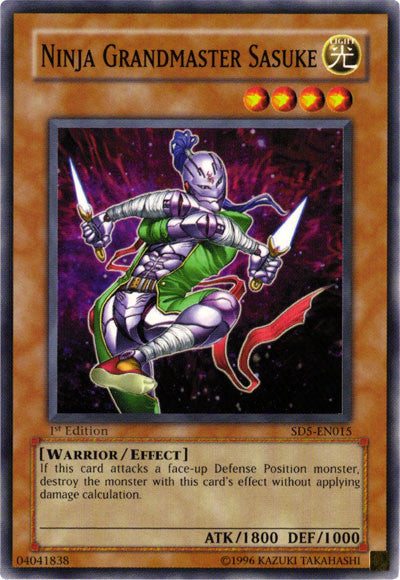 Ninja Grandmaster Sasuke [SD5-EN015] Common | Pegasus Games WI