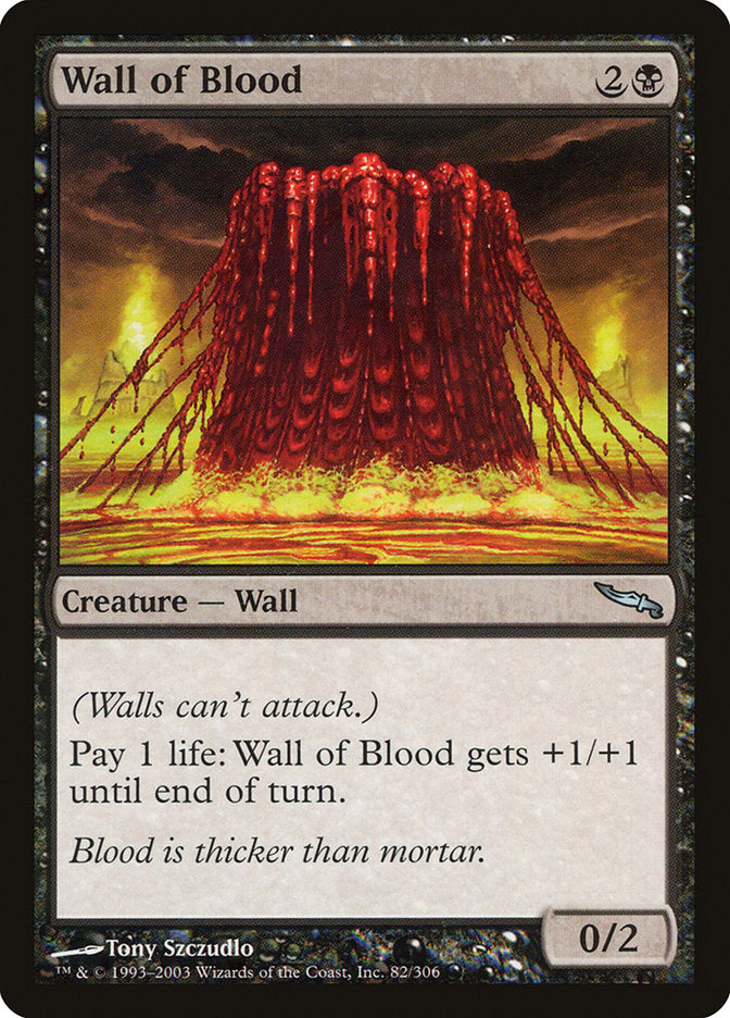 Wall of Blood [Mirrodin] | Pegasus Games WI