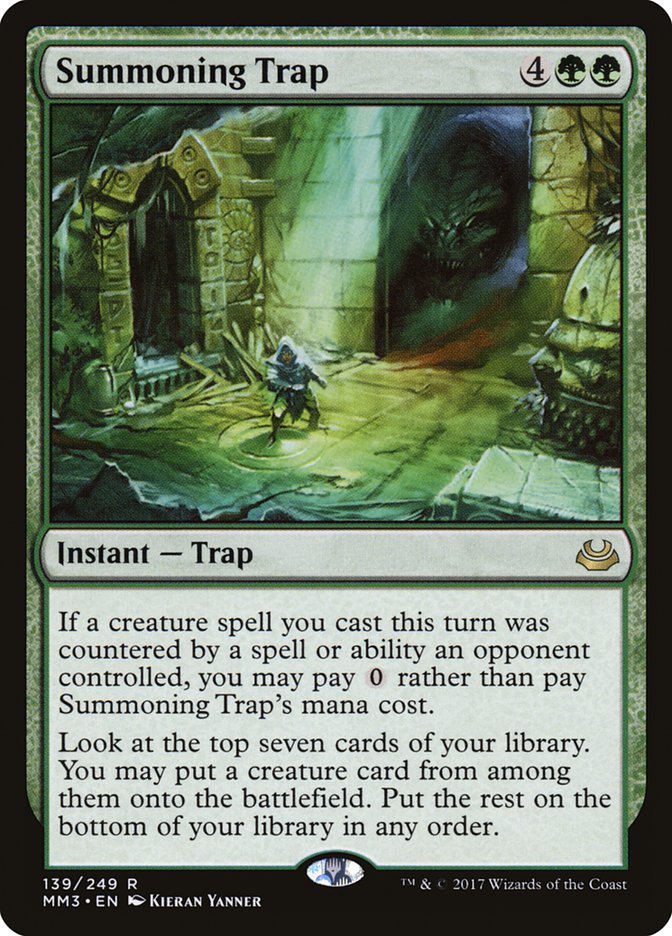 Summoning Trap [Modern Masters 2017] | Pegasus Games WI