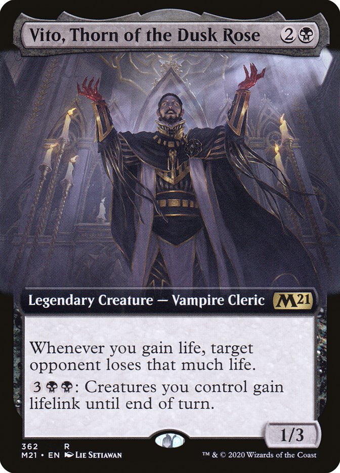 Vito, Thorn of the Dusk Rose (Extended Art) [Core Set 2021] | Pegasus Games WI