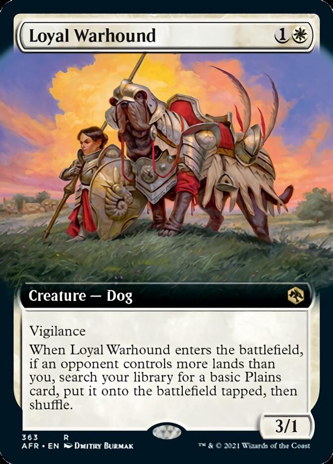 Loyal Warhound (Extended Art) [Dungeons & Dragons: Adventures in the Forgotten Realms] | Pegasus Games WI