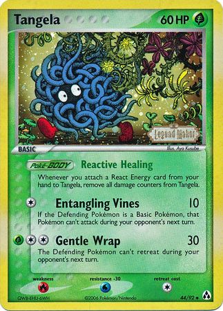 Tangela (44/92) (Stamped) [EX: Legend Maker] | Pegasus Games WI