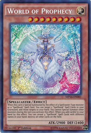 World of Prophecy [MP14-EN081] Secret Rare | Pegasus Games WI