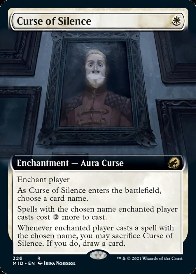 Curse of Silence (Extended Art) [Innistrad: Midnight Hunt] | Pegasus Games WI