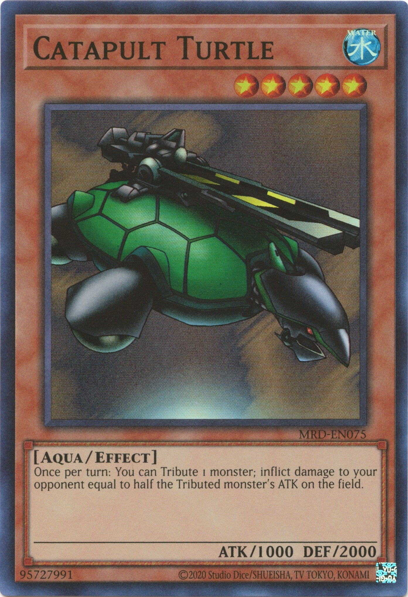 Catapult Turtle (25th Anniversary) [MRD-EN075] Super Rare | Pegasus Games WI