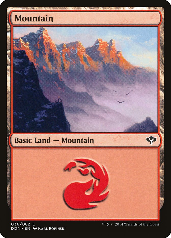 Mountain (36) [Duel Decks: Speed vs. Cunning] | Pegasus Games WI