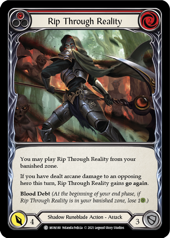 Rip Through Reality (Red) [MON180] 1st Edition Normal | Pegasus Games WI