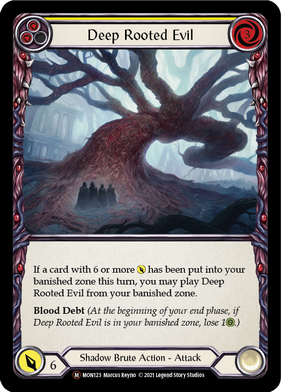 Deep Rooted Evil (Rainbow Foil) [U-MON123-RF] Unlimited Rainbow Foil | Pegasus Games WI