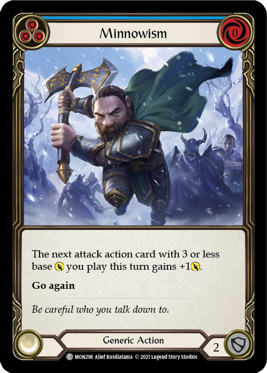Minnowism (Blue) (Rainbow Foil) [MON298-RF] 1st Edition Rainbow Foil | Pegasus Games WI