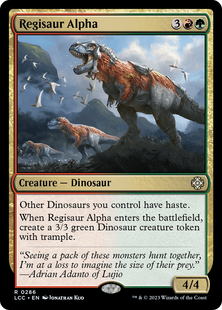 Regisaur Alpha [The Lost Caverns of Ixalan Commander] | Pegasus Games WI