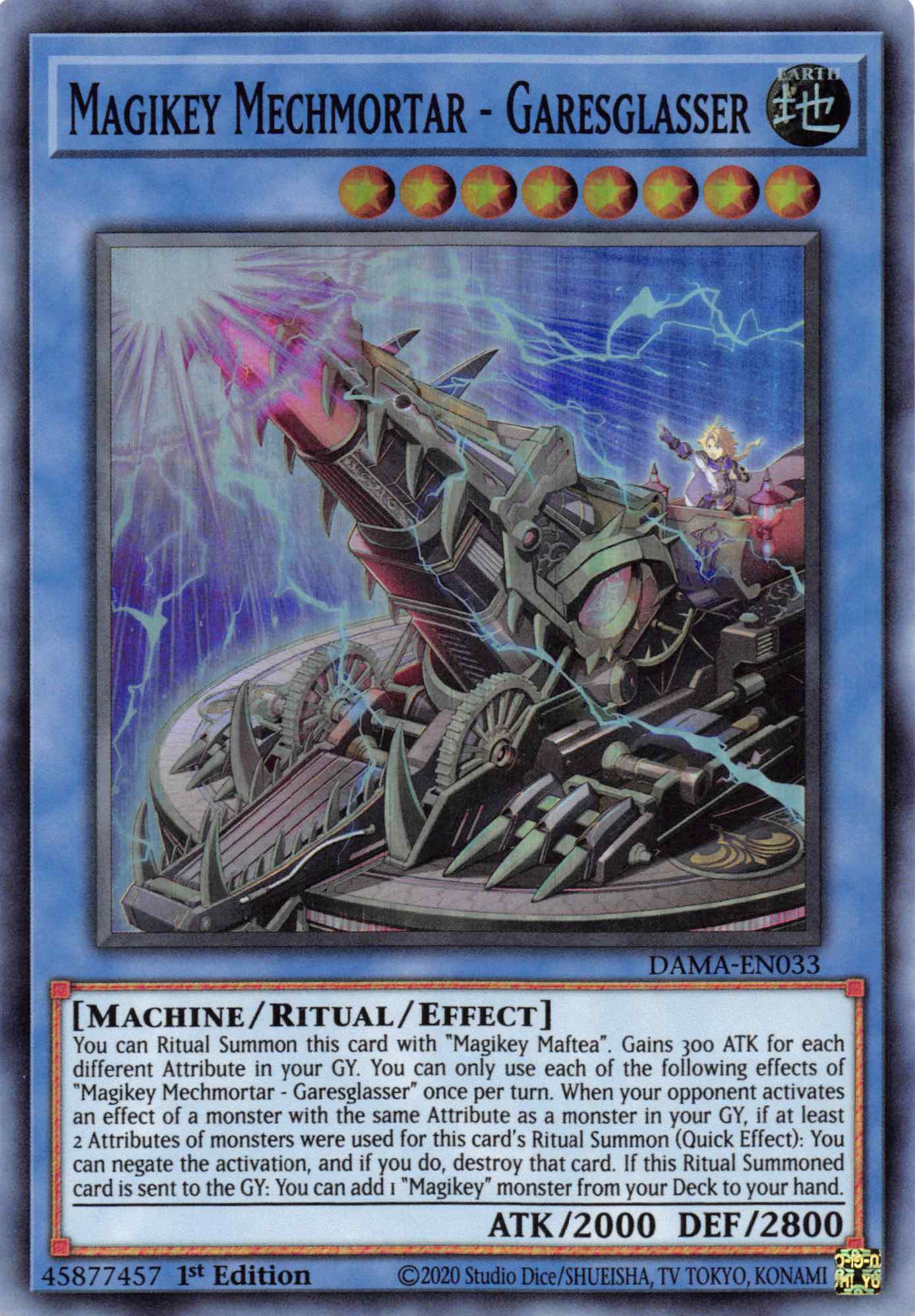 Magikey Mechmortar - Garesglasser [DAMA-EN033] Super Rare | Pegasus Games WI