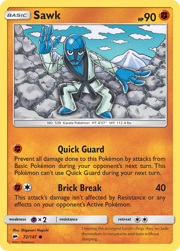 Sawk (72/147) [Sun & Moon: Burning Shadows] | Pegasus Games WI
