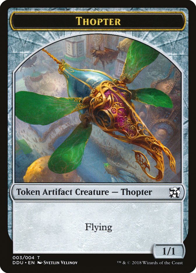 Thopter Token (003/004) [Duel Decks: Elves vs. Inventors Tokens] | Pegasus Games WI