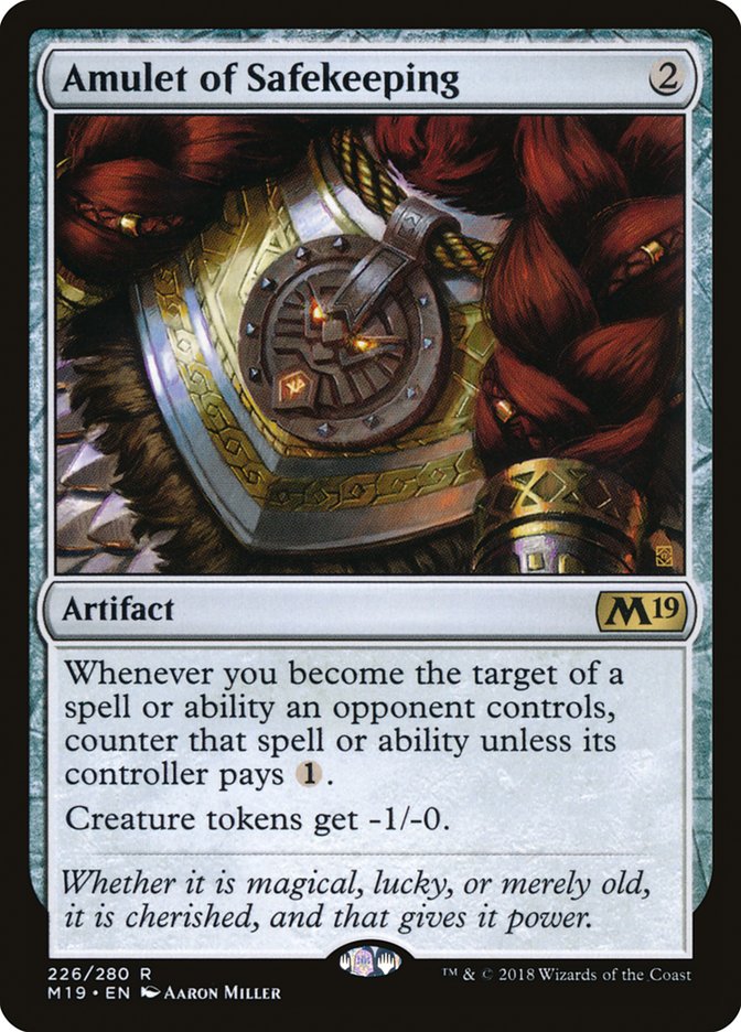 Amulet of Safekeeping [Core Set 2019] | Pegasus Games WI