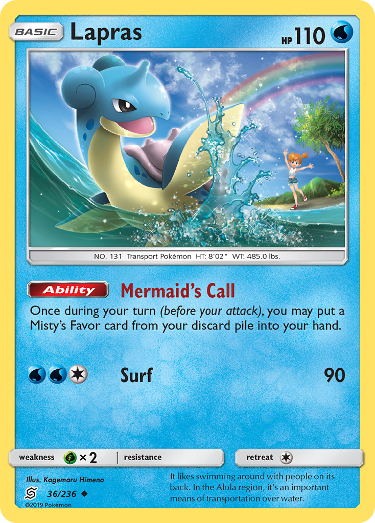 Lapras (36/236) [Sun & Moon: Unified Minds] | Pegasus Games WI