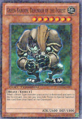 Green Baboon, Defender of the Forest [DT03-EN057] Common | Pegasus Games WI