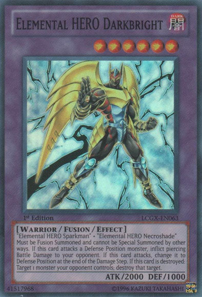 Elemental HERO Darkbright [LCGX-EN063] Super Rare | Pegasus Games WI