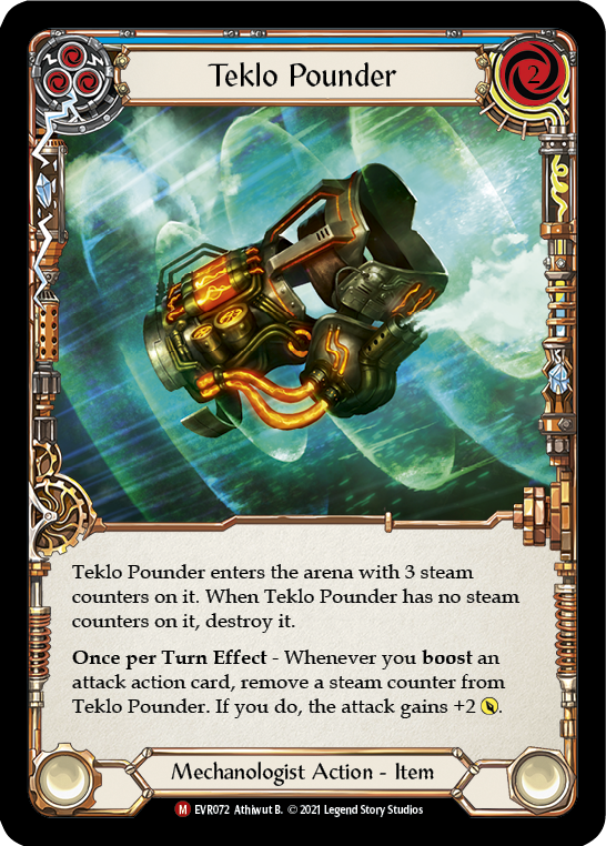 Teklo Pounder [EVR072] (Everfest)  1st Edition Rainbow Foil | Pegasus Games WI