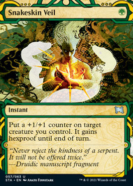 Snakeskin Veil (Foil Etched) [Strixhaven: School of Mages Mystical Archive] | Pegasus Games WI