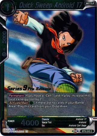 Quick Sweep Android 17 (Universal Onslaught) [BT9-045] | Pegasus Games WI