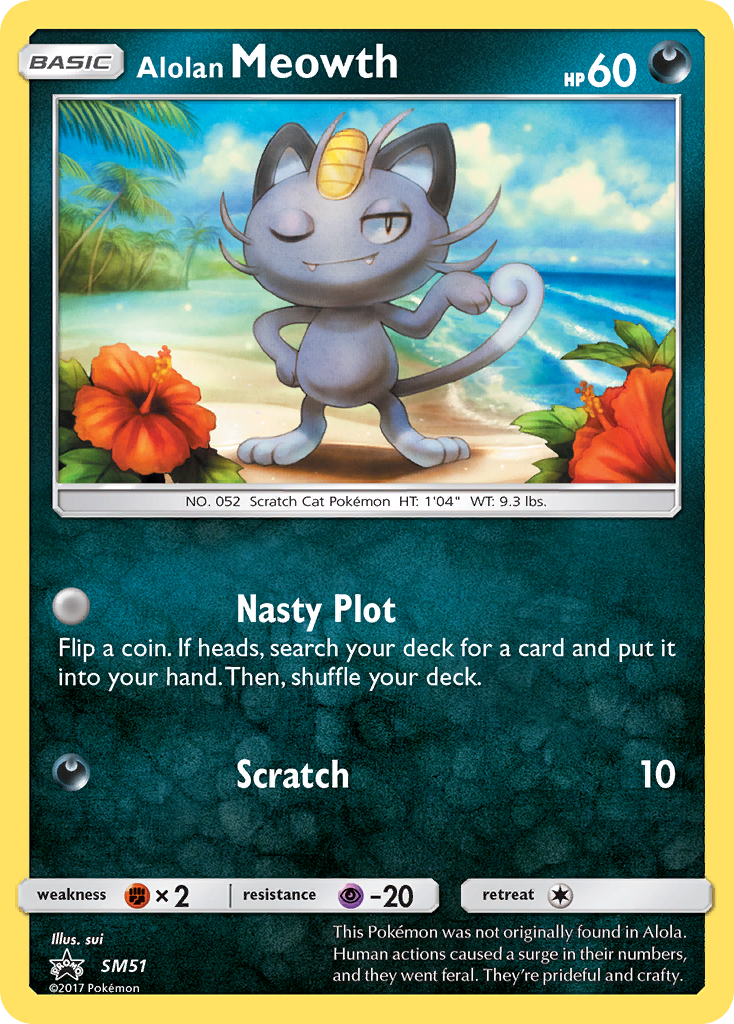 Alolan Meowth (SM51) [Sun & Moon: Black Star Promos] | Pegasus Games WI