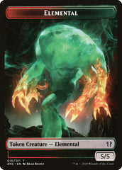 Elemental (008) // Elemental (010) Double-Sided Token [Zendikar Rising Commander Tokens] | Pegasus Games WI
