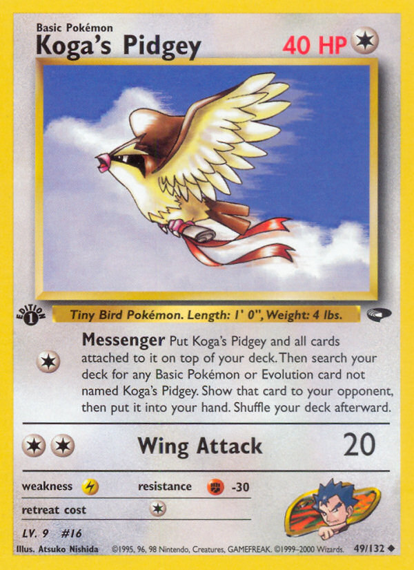 Koga's Pidgey (49/132) [Gym Challenge 1st Edition] | Pegasus Games WI