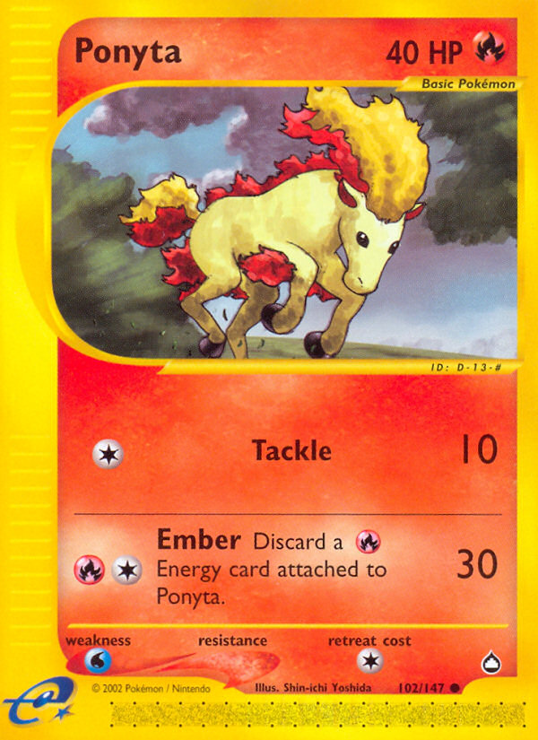 Ponyta (102/147) [Aquapolis] | Pegasus Games WI