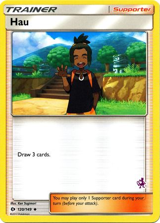 Hau (120/149) (Mewtwo Deck) [Battle Academy 2020] | Pegasus Games WI