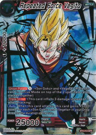 Repeated Force Vegito (SPR) [BT2-012] | Pegasus Games WI