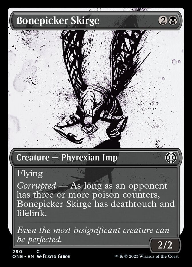 Bonepicker Skirge (Showcase Ichor) [Phyrexia: All Will Be One] | Pegasus Games WI