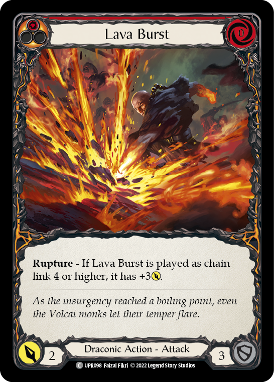 Lava Burst [UPR098] (Uprising)  Rainbow Foil | Pegasus Games WI