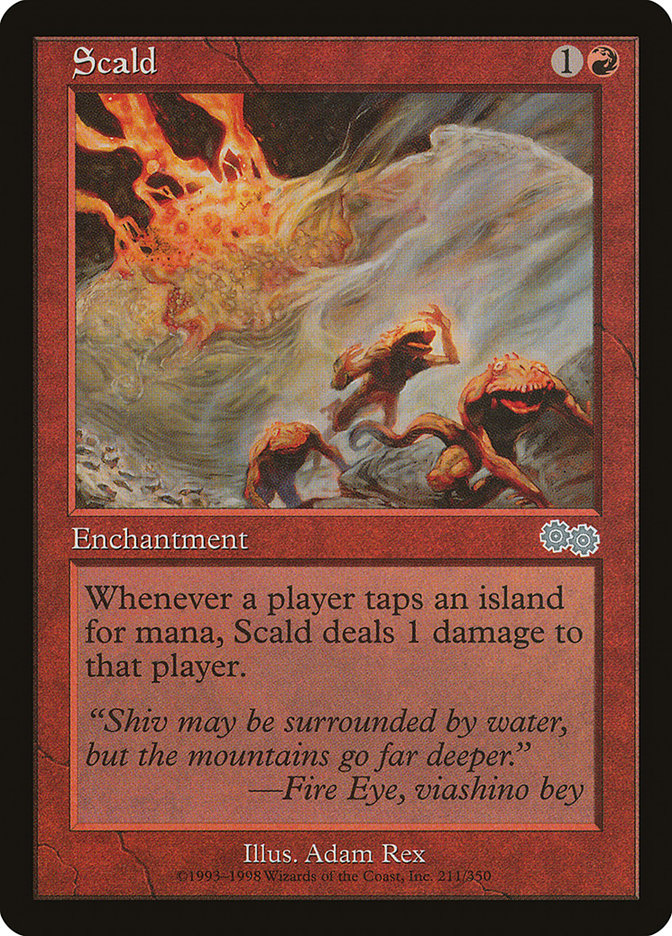 Scald [Urza's Saga] | Pegasus Games WI