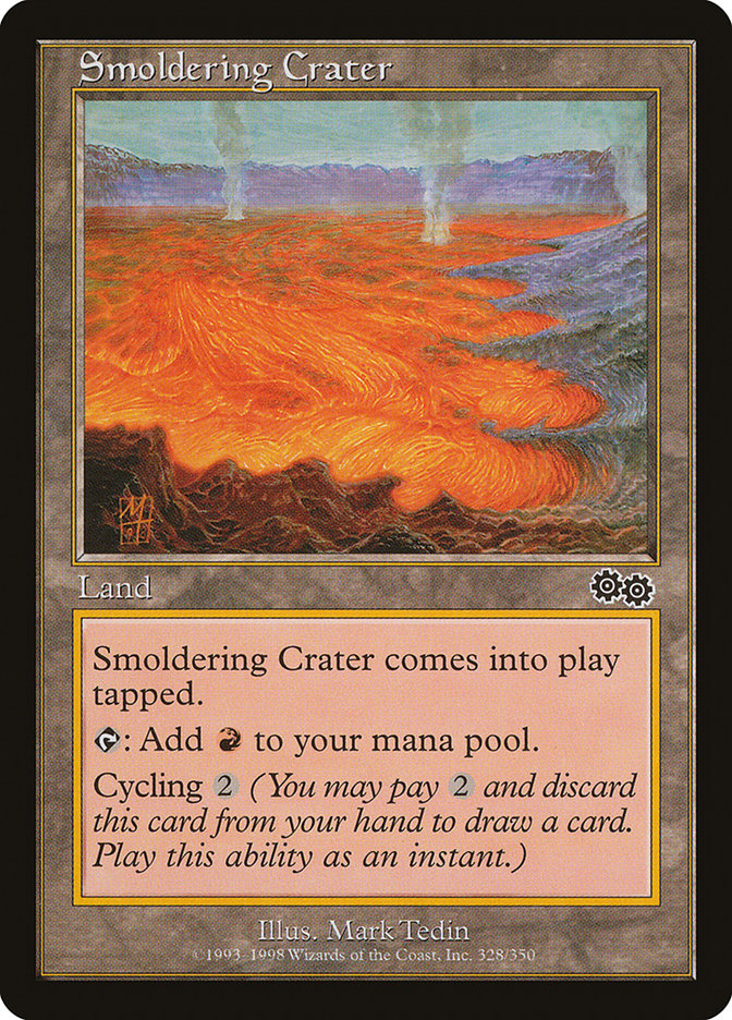 Smoldering Crater [Urza's Saga] | Pegasus Games WI