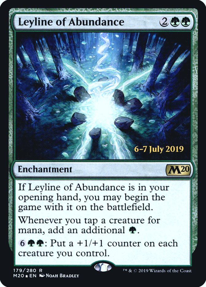 Leyline of Abundance [Core Set 2020 Prerelease Promos] | Pegasus Games WI