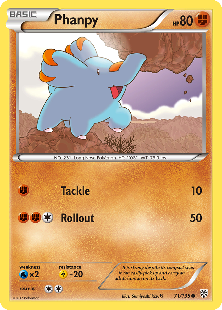 Phanpy (71/135) [Black & White: Plasma Storm] | Pegasus Games WI