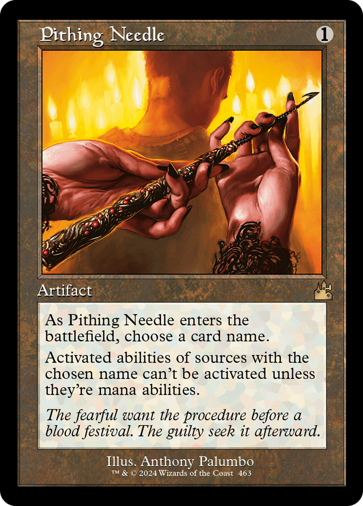 Pithing Needle (Retro Frame) [Ravnica Remastered] | Pegasus Games WI