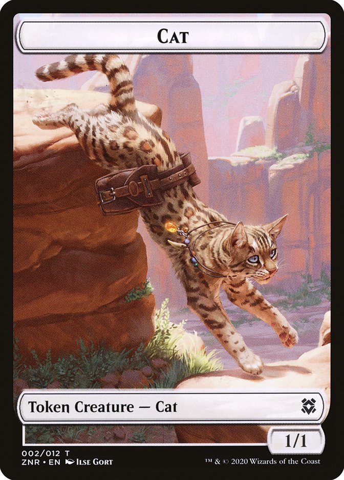 Cat Token [Zendikar Rising Tokens] | Pegasus Games WI