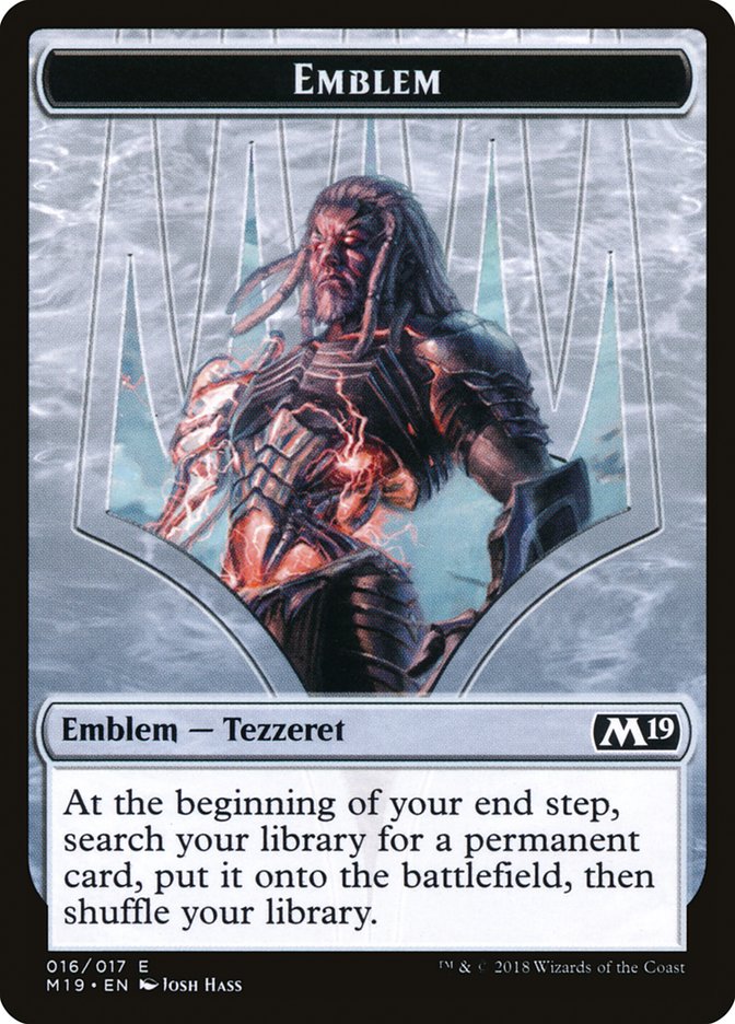 Tezzeret, Artifice Master Emblem [Core Set 2019 Tokens] | Pegasus Games WI