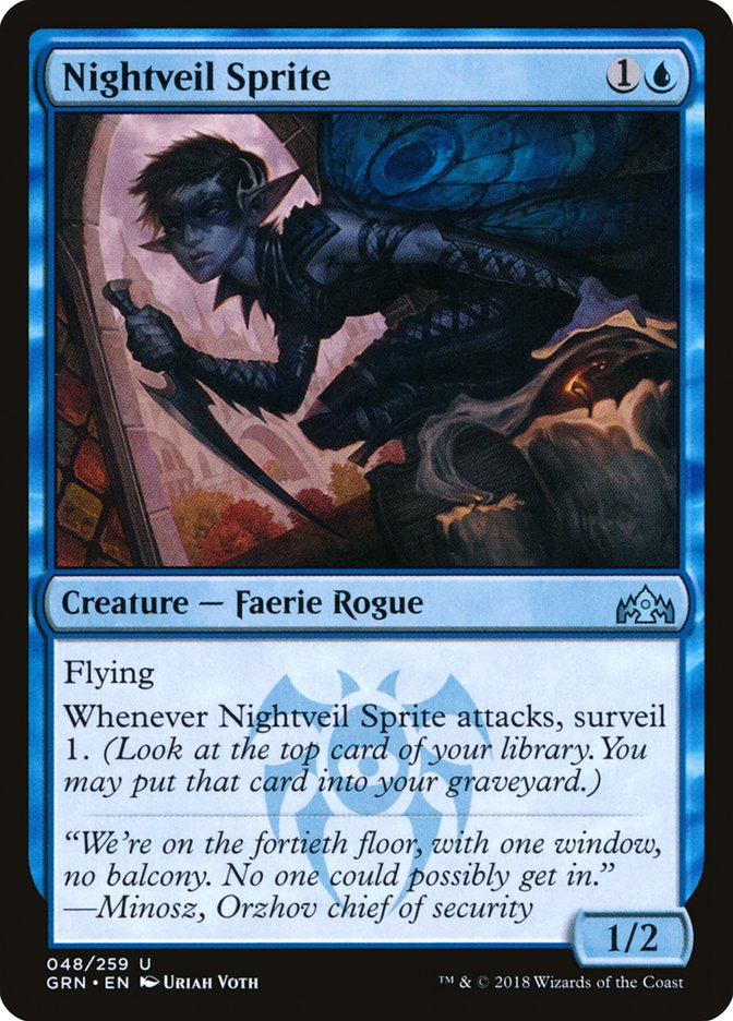 Nightveil Sprite [Guilds of Ravnica] | Pegasus Games WI