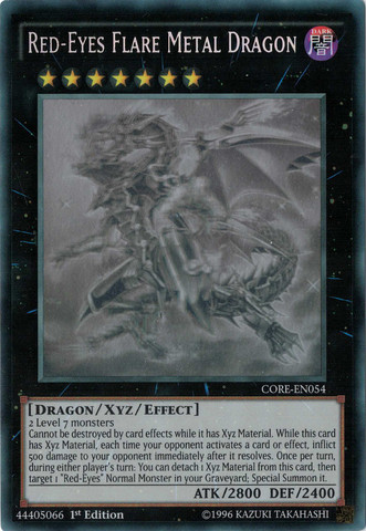 Red-Eyes Flare Metal Dragon (GR) [CORE-EN054] Ghost Rare | Pegasus Games WI