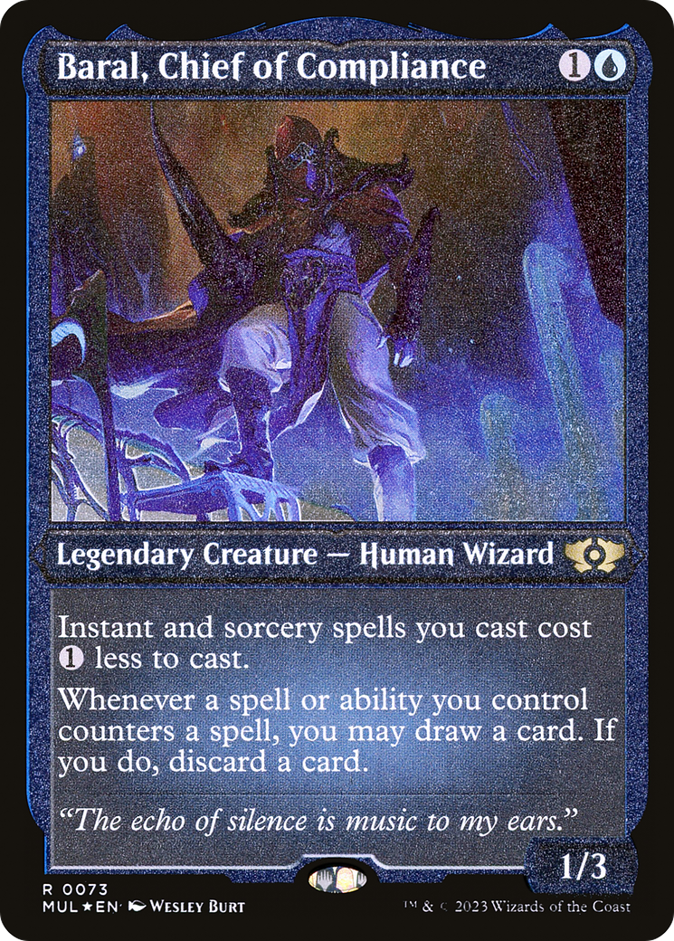 Baral, Chief of Compliance (Foil Etched) [Multiverse Legends] | Pegasus Games WI