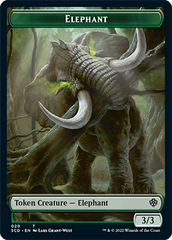 Elephant // Thopter Double-Sided Token [Starter Commander Decks] | Pegasus Games WI