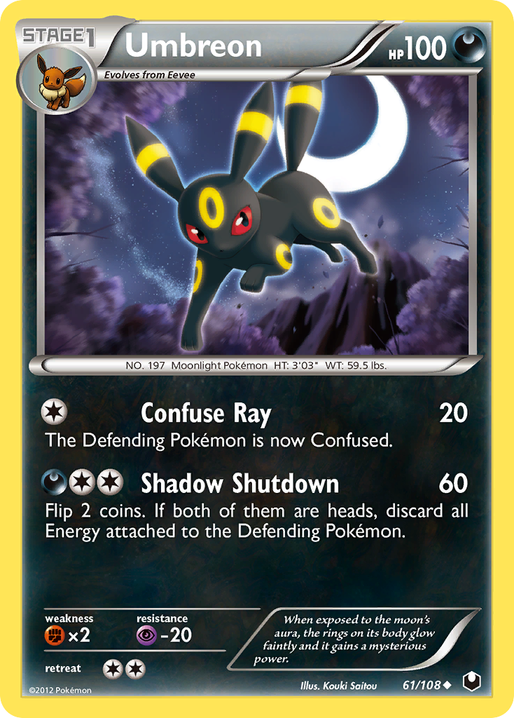 Umbreon (61/108) [Black & White: Dark Explorers] | Pegasus Games WI