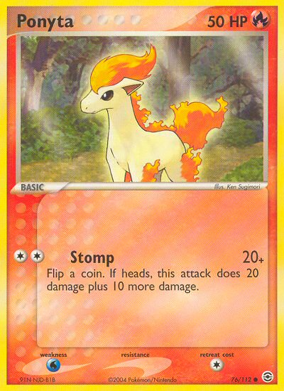 Ponyta (76/112) [EX: FireRed & LeafGreen] | Pegasus Games WI