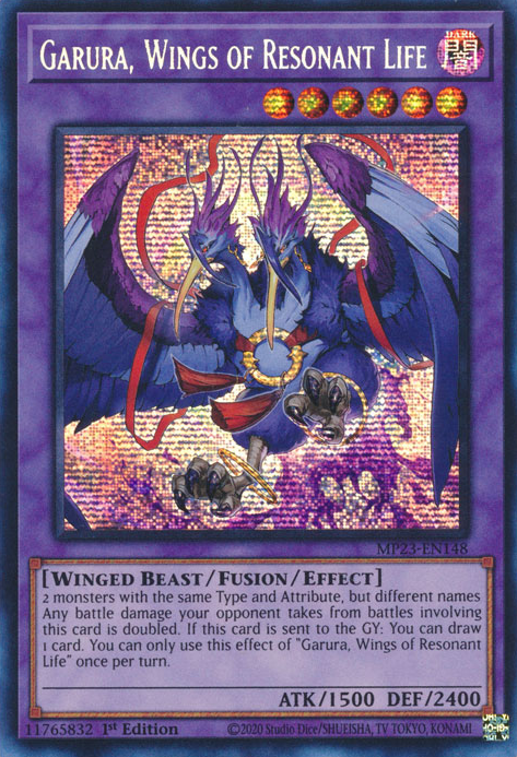 Garura, Wings of Resonant Life [MP23-EN148] Prismatic Secret Rare | Pegasus Games WI