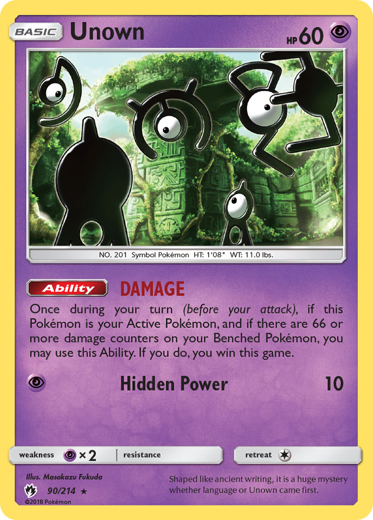 Unown (90/214) [Sun & Moon: Lost Thunder] | Pegasus Games WI