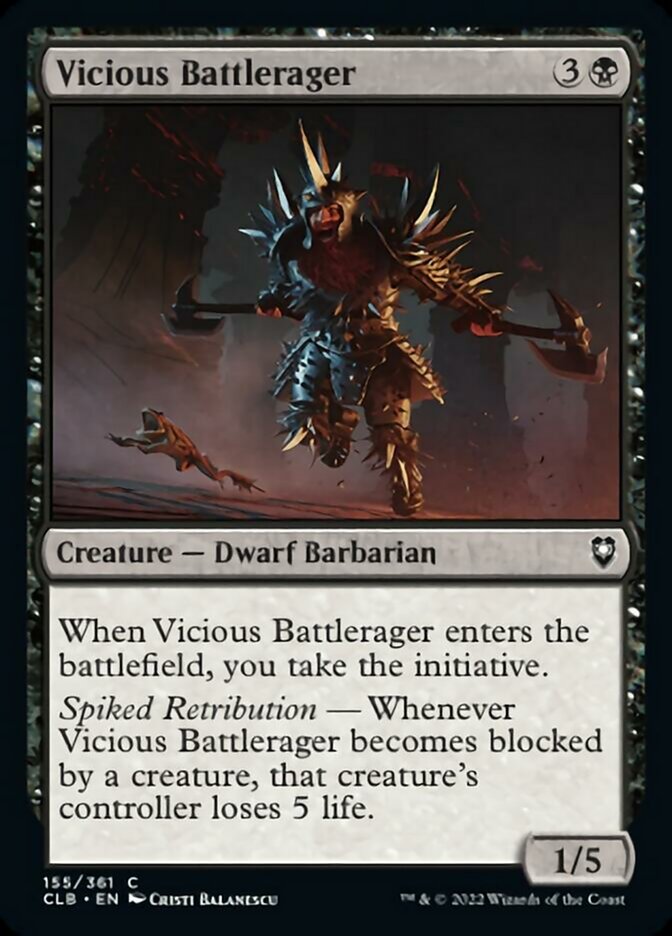 Vicious Battlerager [Commander Legends: Battle for Baldur's Gate] | Pegasus Games WI